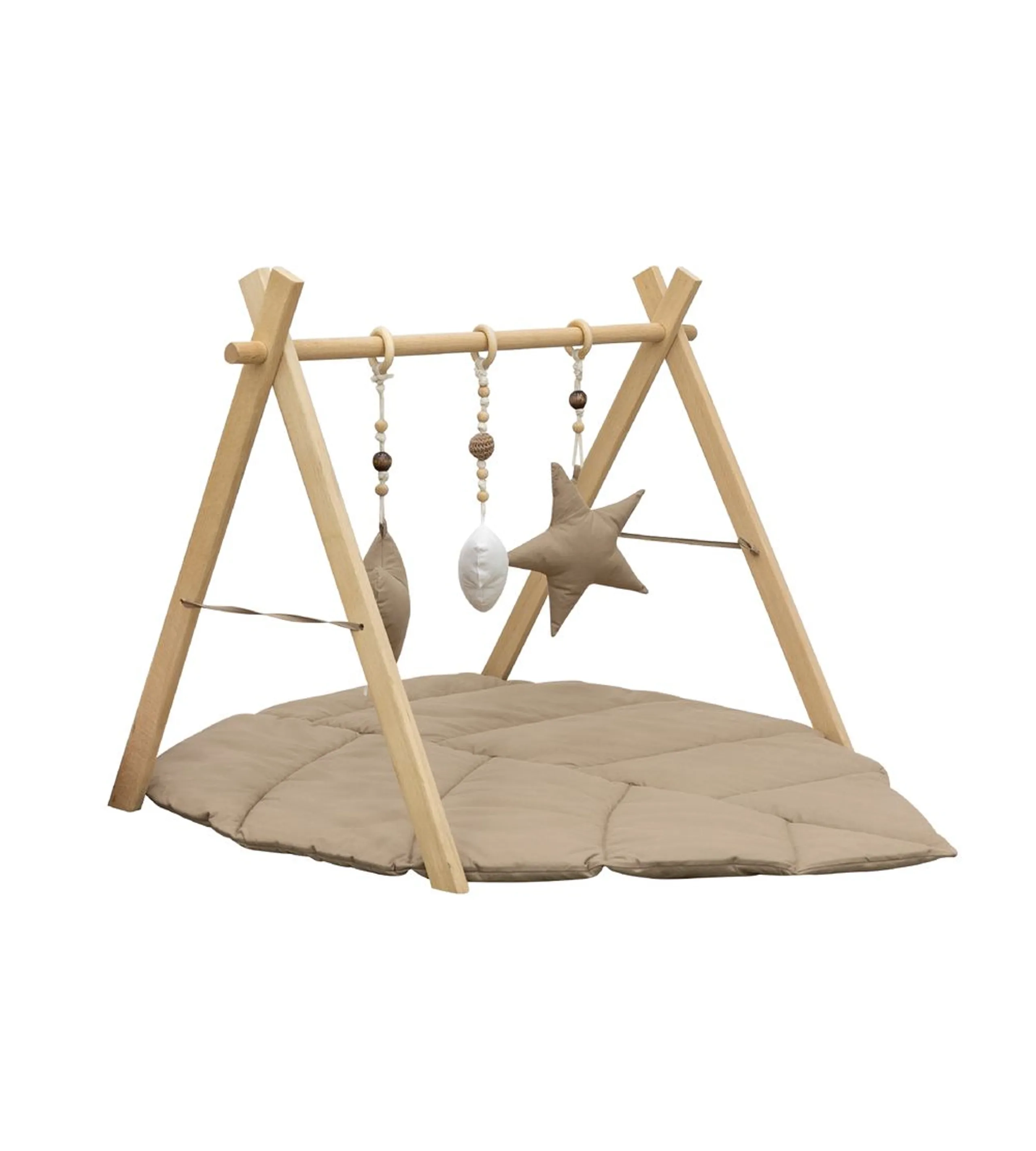 Bibena Nova Wooden Baby Gym - Suitable for 0 month and above