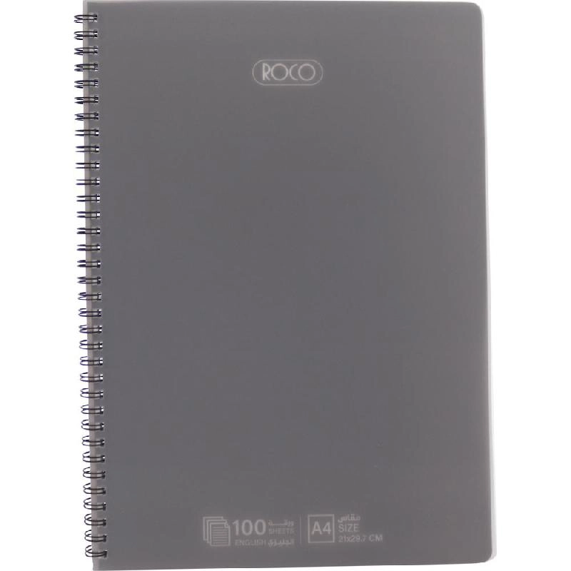 Notebook 19 X 26 cm Spiral - Grid 100 Sheets
