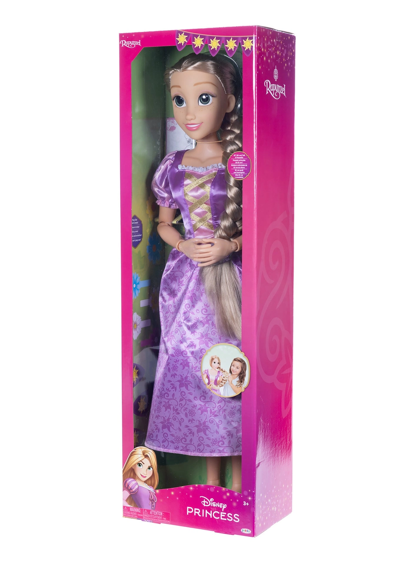 Rapunzel Doll - 32 inches 11-point articulation Ages 3+