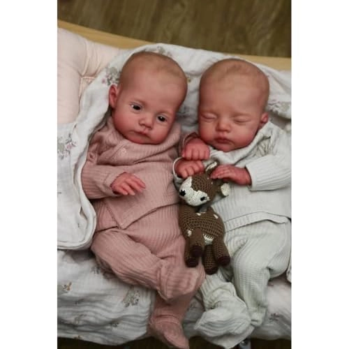 Reborn Baby Doll - 18Inch Boy + Reborn Baby Doll - Girl Sleeping Ages 3+