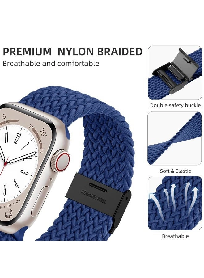 Elastic Nylon Compatible with Apple Watch Band - 44mm 45mm 42mm 49mm 46mm 41mm 40mm 38mm Pack