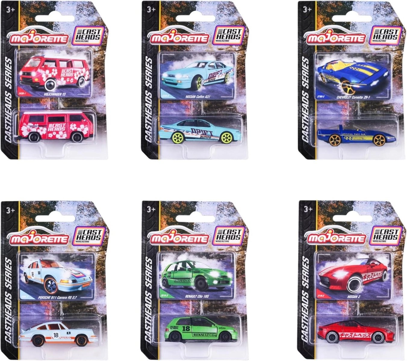 Cast Heads Cars Series - 1Pc