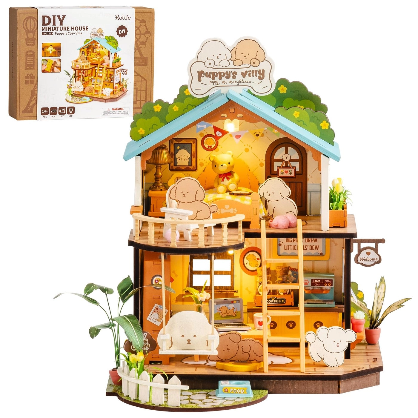 Puppys Cozy Villa - 230PCS Tiny House