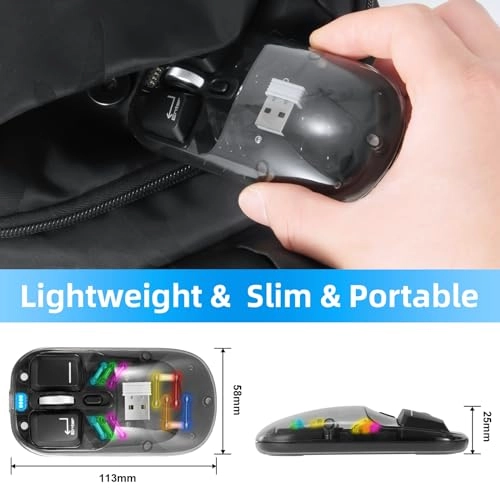 Wireless Mouse - Bluetooth, USB