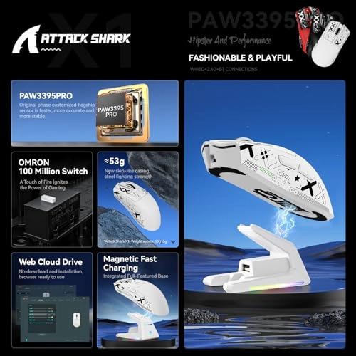 Attack Shark Gaming Mouse - Wireless
