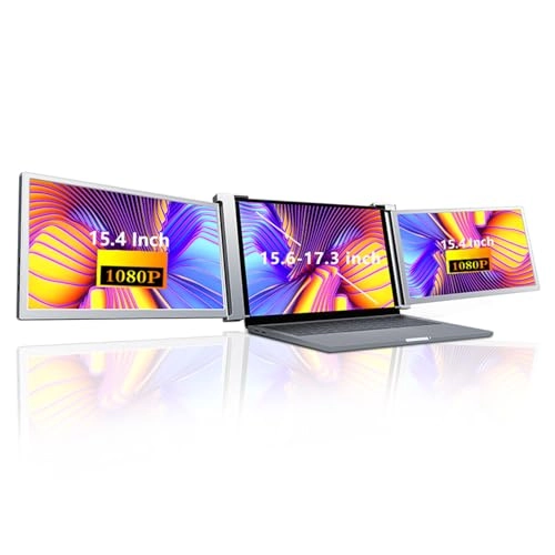 Portable Triple-screen Monitor - 1920*1080 15.4 inch