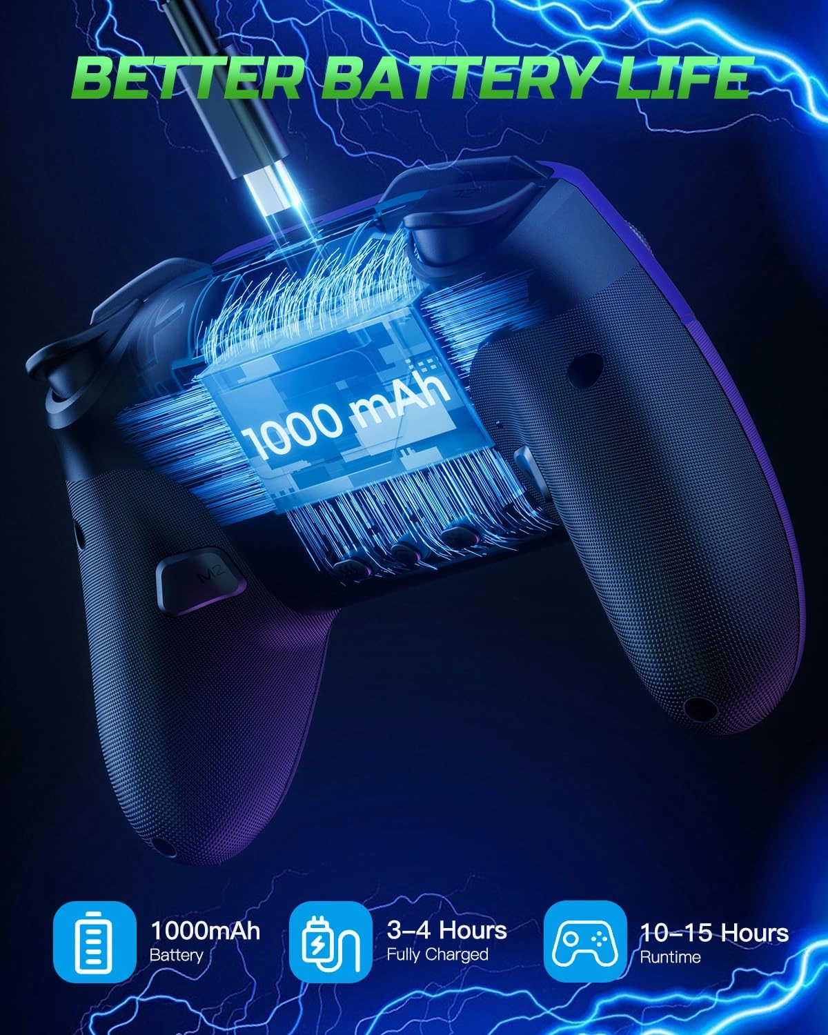 Switch Wireless Light-up Controller - Blue