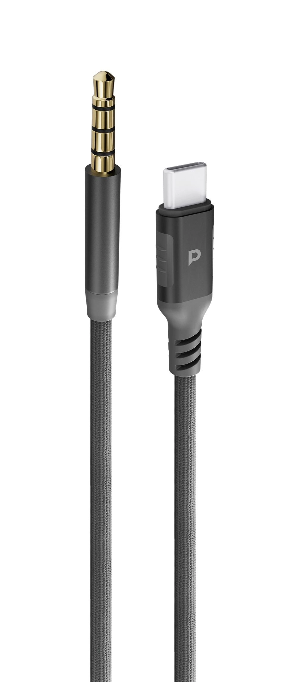 Powerology Power Sync Weave USB-C To 3.5mm Audio - 1.2 M
