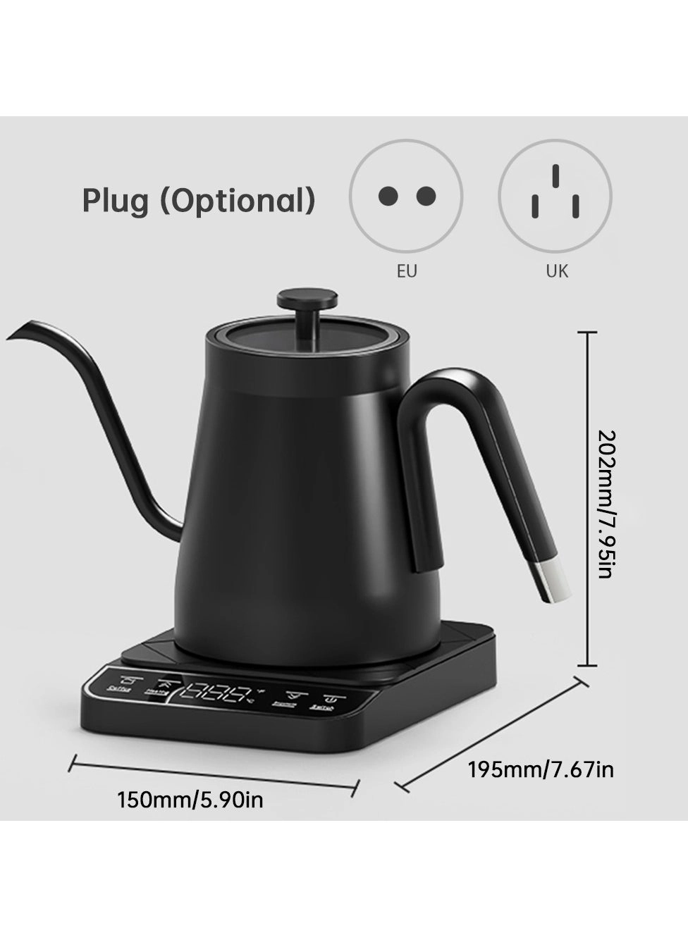 ,304 Stainless Temperature Control Electric Kettle
