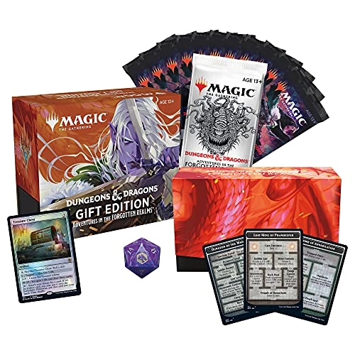Adventures in The Forgotten Realms - 10 Draft Boosters 1 Collector Booster Gift Bundle
