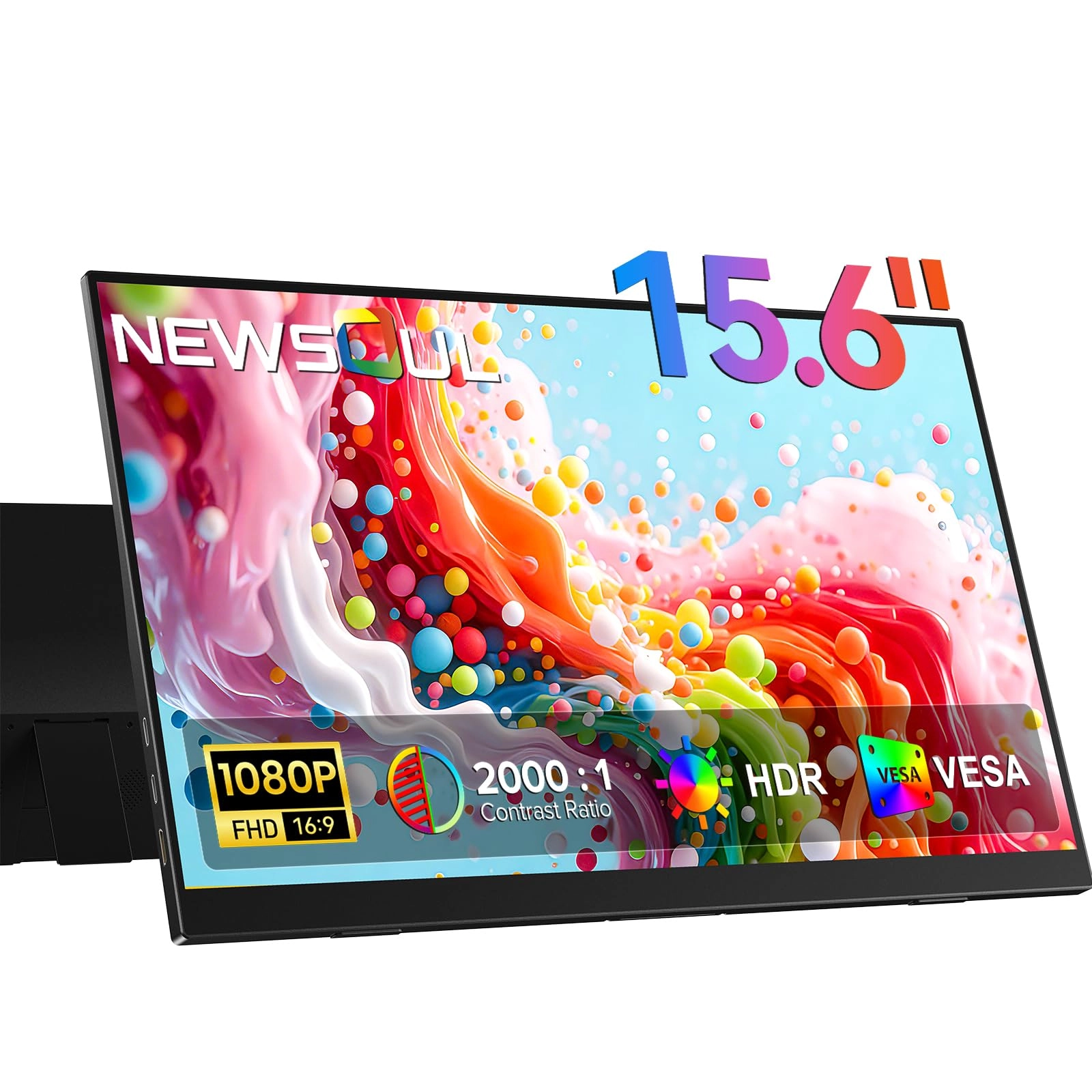 Newsoul Portable Monitor - 1920 x 1080 Pixels 15.6"
