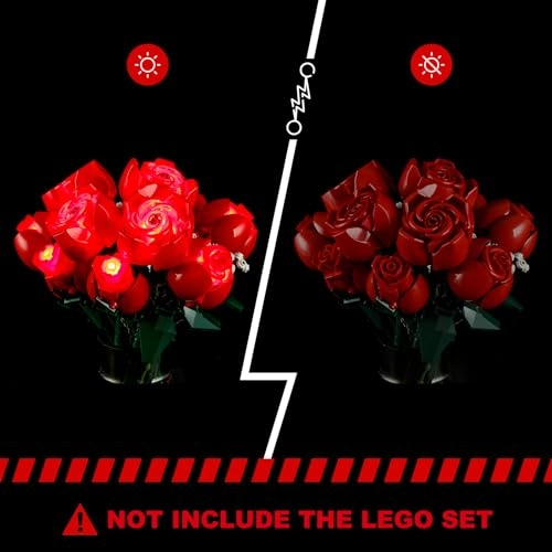 LED Lighting Kit for Lego Icons The Bouquet of Roses - Compatible with Lego 10328