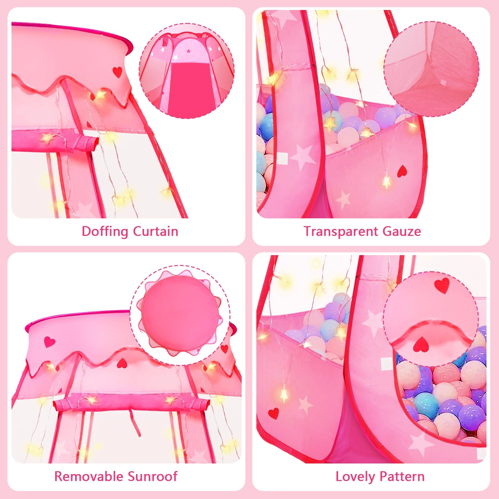 Pop Up Princess Tent