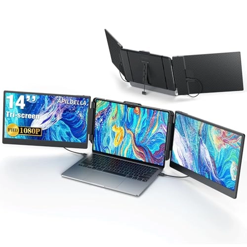 APILDELLA Triple Laptop Screen Extender - 1920×1080P