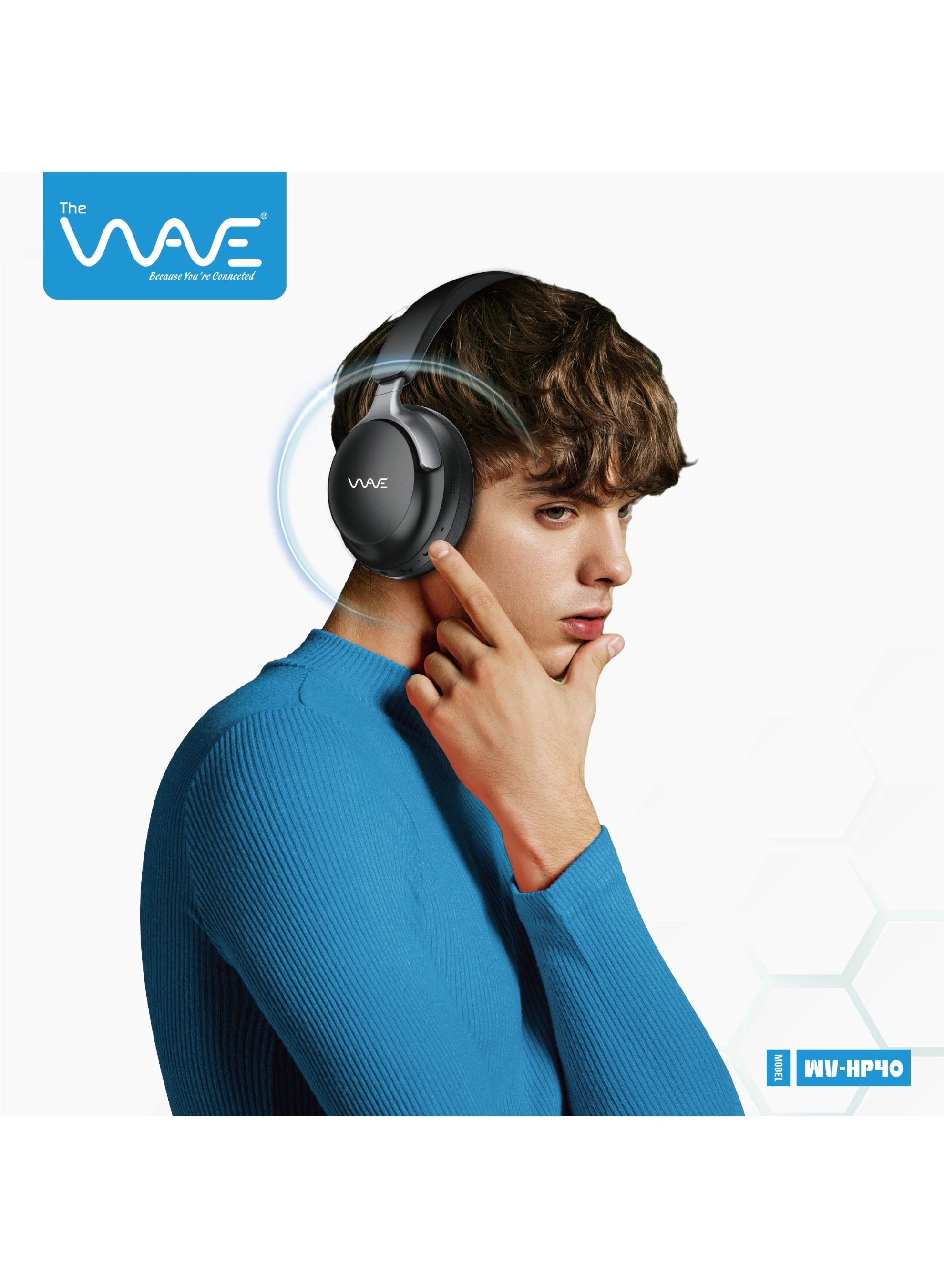 The WAVE HP40 Wireless Headphone