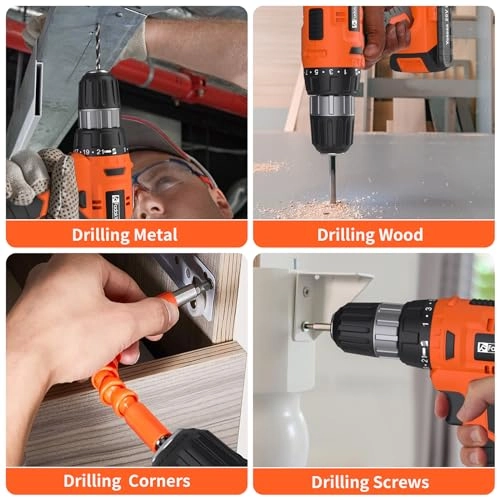 Cordless Drill Set - 2 Amp Hours 20 Volts