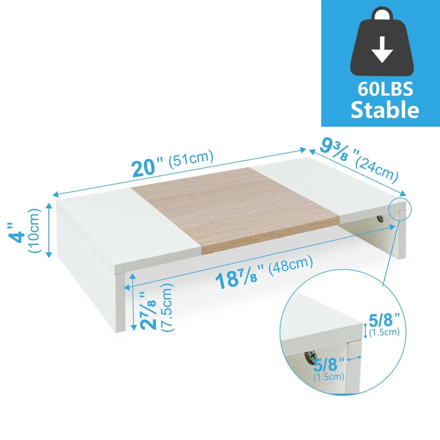Adjustable Monitor Stand Riser Pack