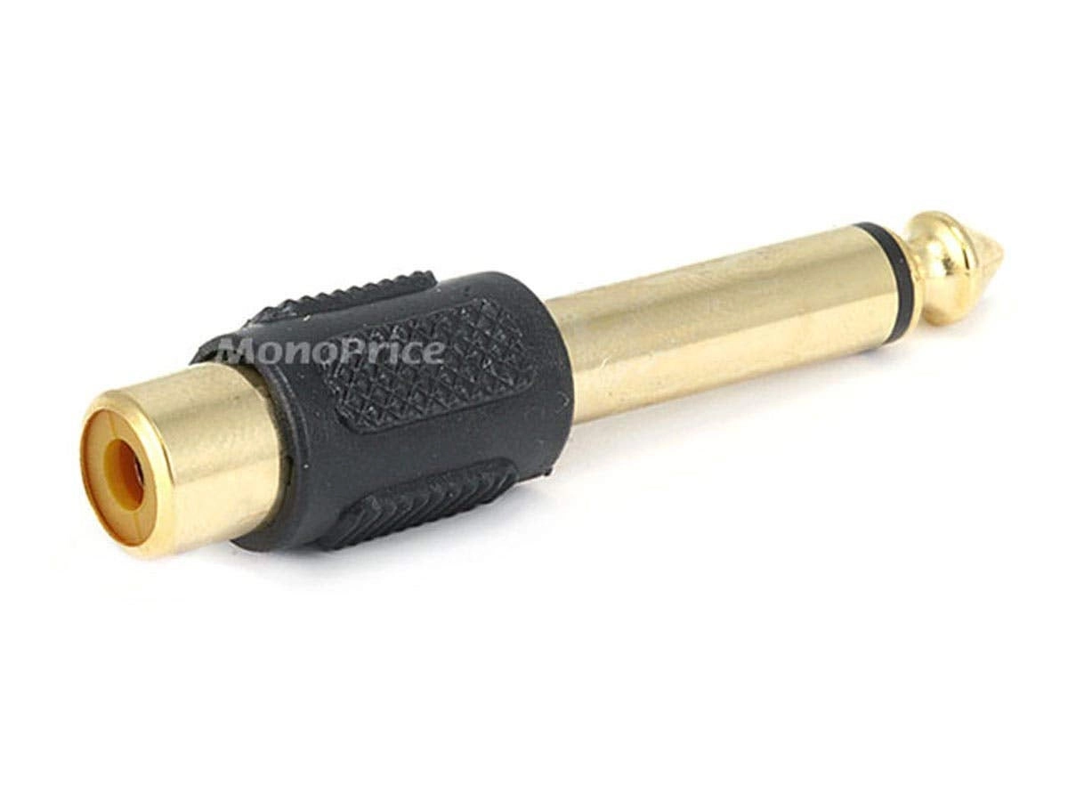 TS Mono Plug to RCA Jack Adapter