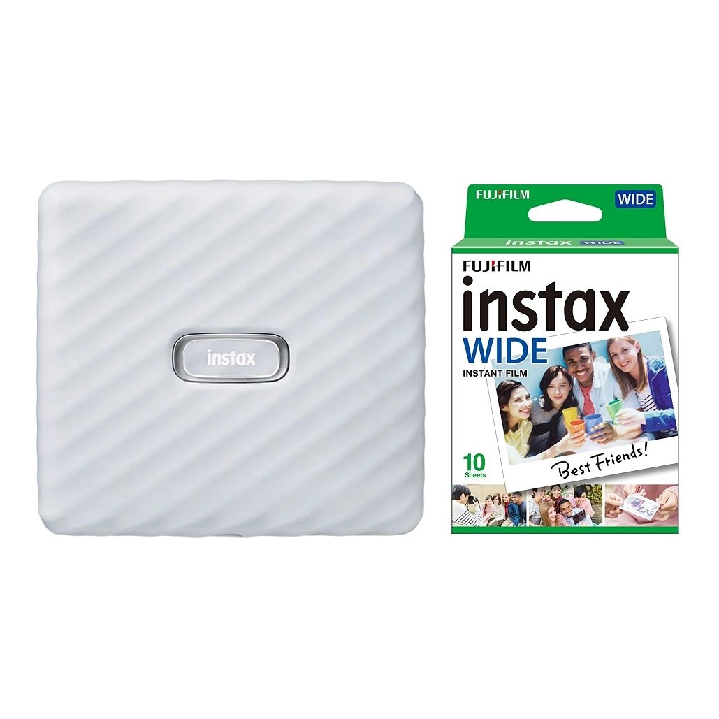 Instax Link Wide + Instax Film - 20 Sheets + Cloth