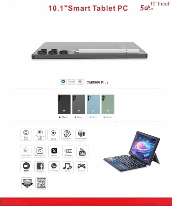 CM8600 Plus - 1024GB 10"