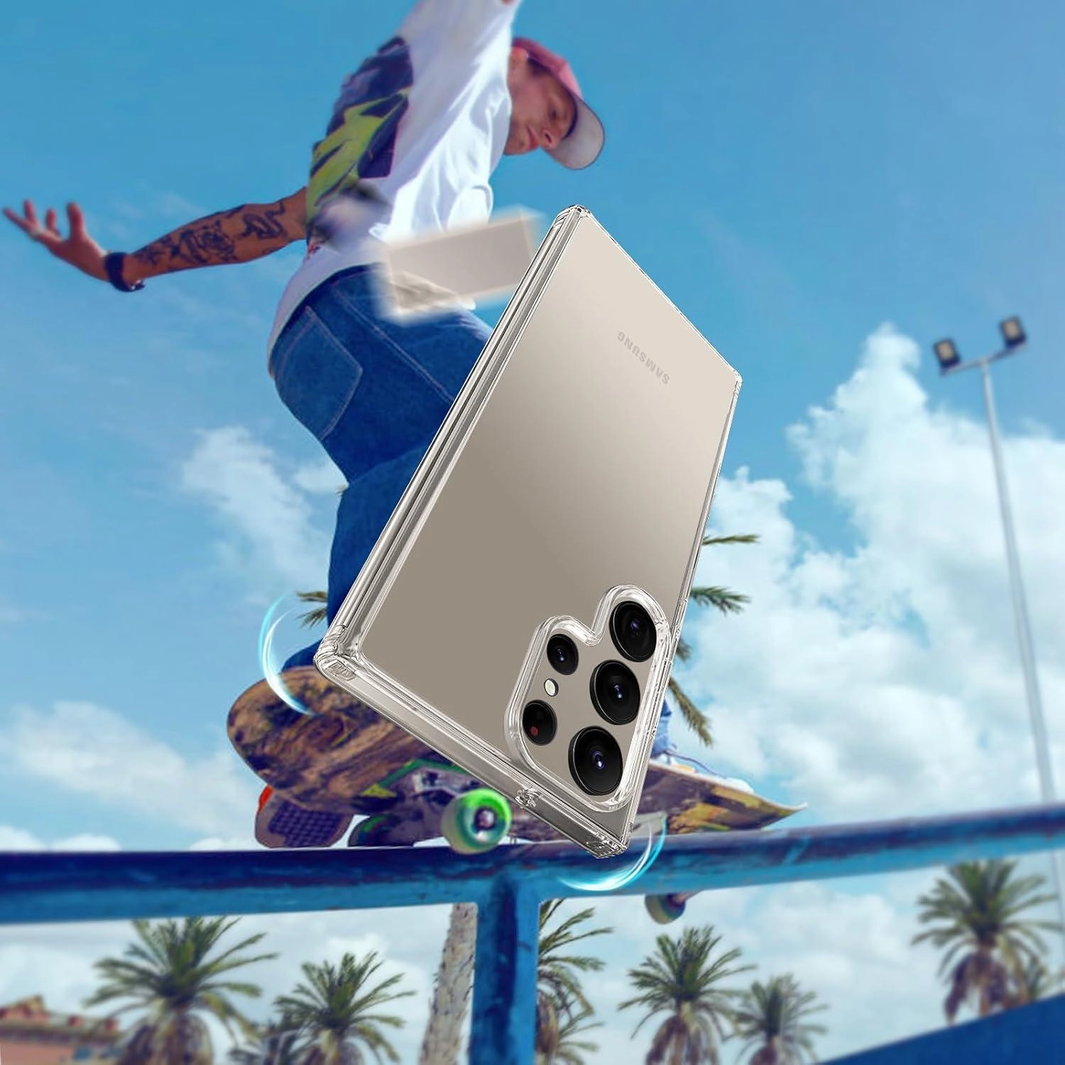 Crystal Clear Transparent Back Case for Samsung Galaxy S24 Ultra