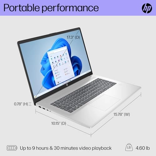 17.3 FHD Laptop - 17.3'' 256GB 8GB i3-N305