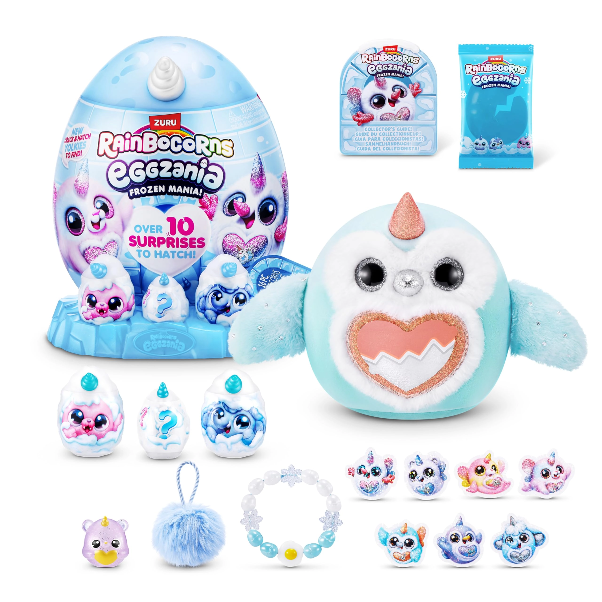 ZURU Owl Eggzania Frozencorn (ICEY-HOO) - Easter Egg Surprise Collectible Plush
