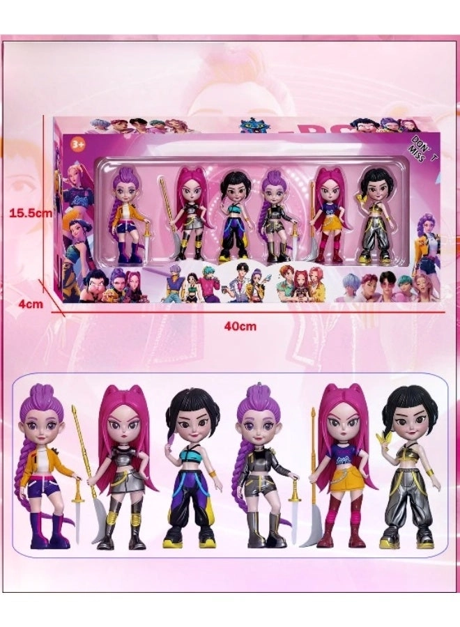 KPop Demon Hunters Doll Toy Set - 6-piece (QT2511118)