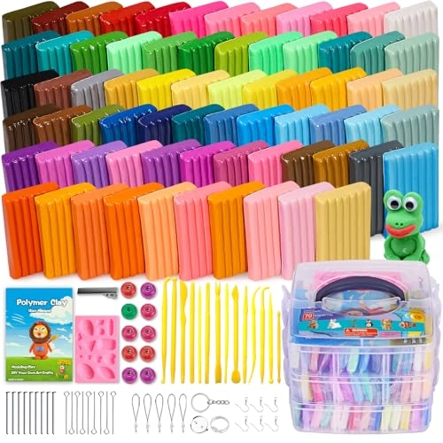 CiaraQ Polymer Clay Starter kit - Polymer 167.526 Kg 70 pcs.