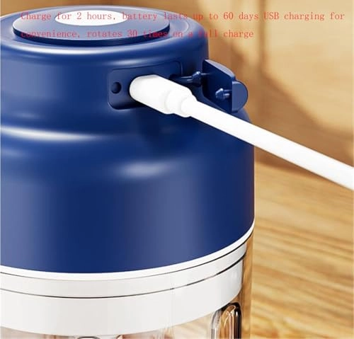 Electric Garlic Chopper - 320ml USB-C Rechargeable