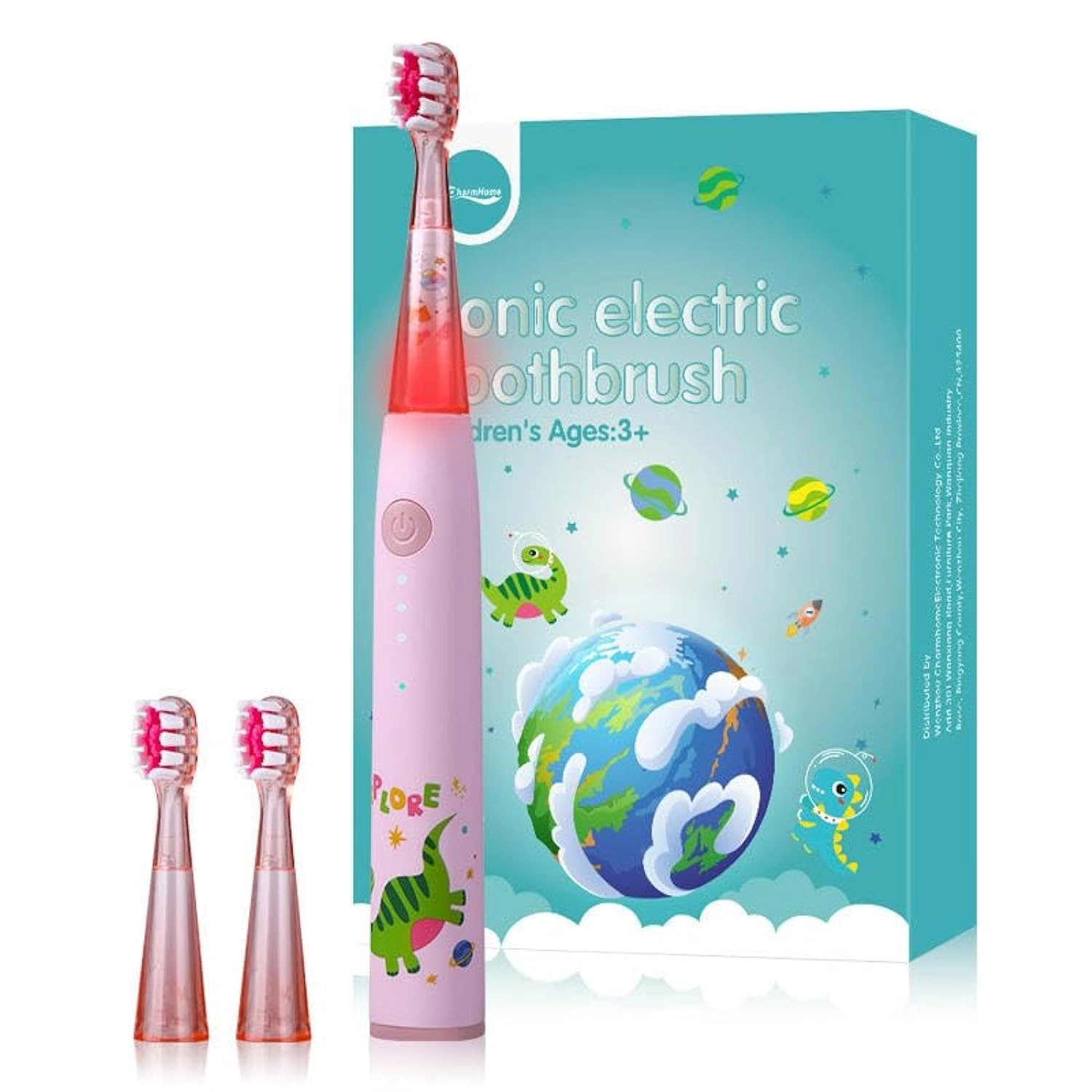 VERSENT IPX8 Sonic Electric Toothbrush - Pink Wireless Charging 3 Modes