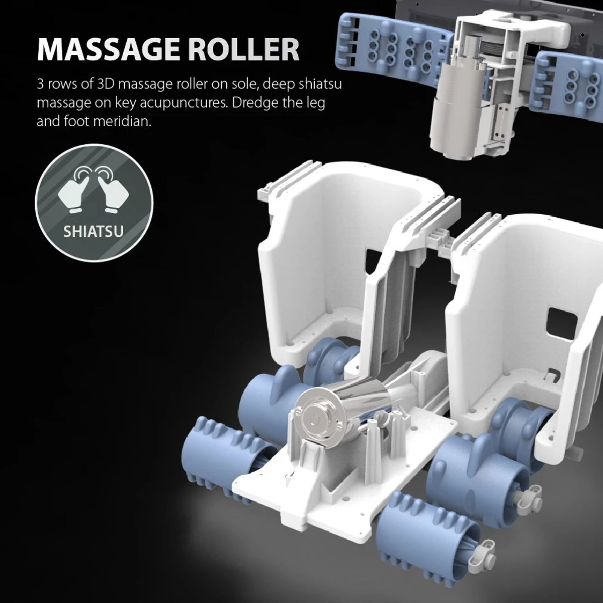 D-medi Feet Foot Massager - High-frequency Tapping Temperature Control