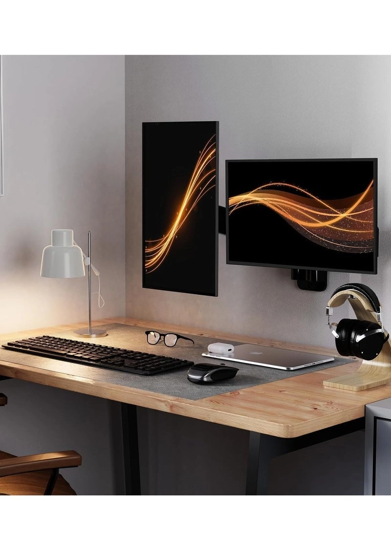Dual Monitor Wall Mount - 2 17-32 inch 75x75/100x100mm