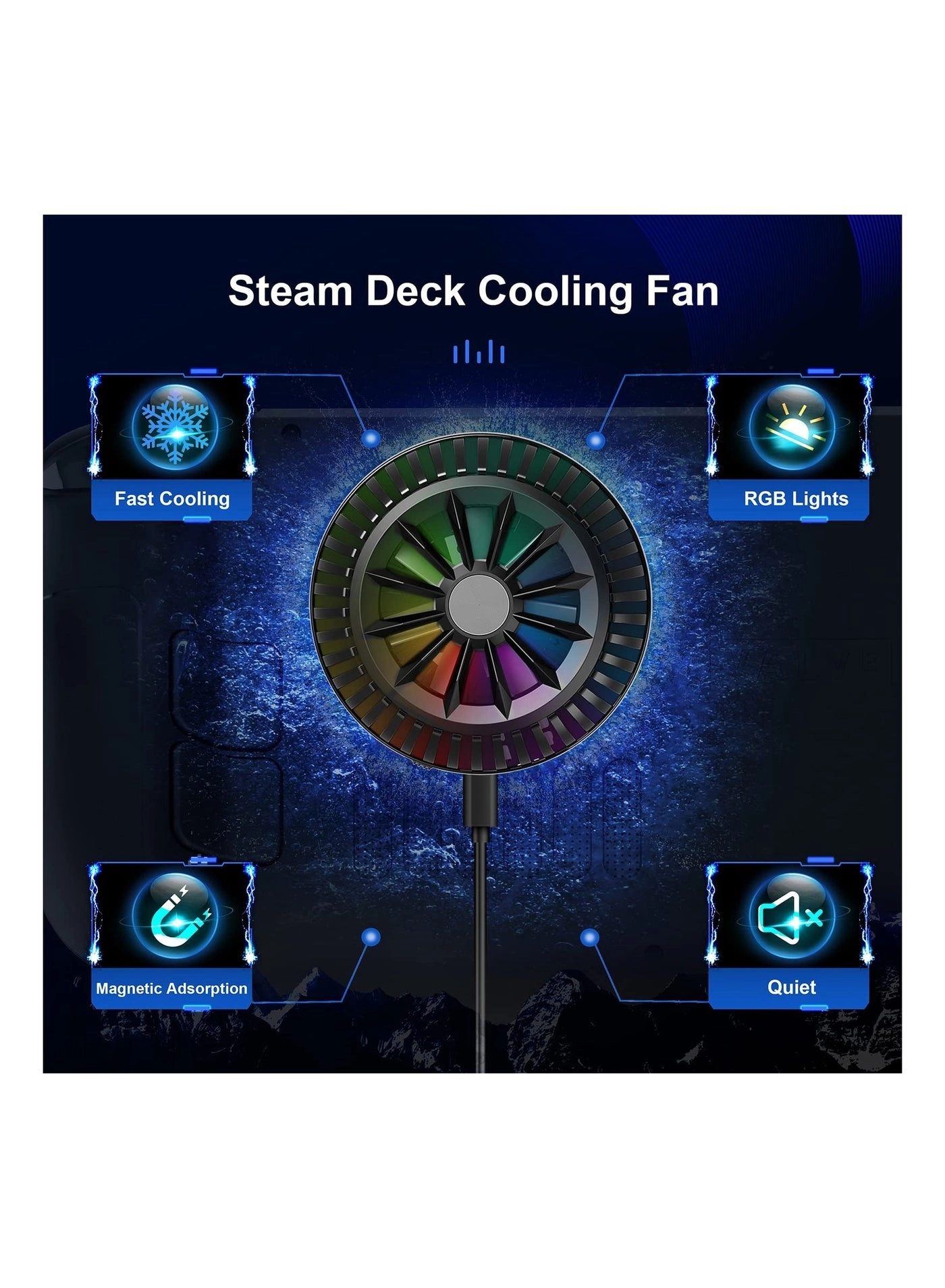 Steam Deck Fan - φ2.56* 0.87 inches