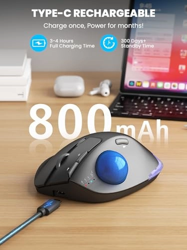 Trackball Mouse - Bluetooth USB
