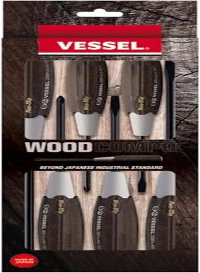 3006CS Non-Slip Screwdriver Set (6 Pcs)