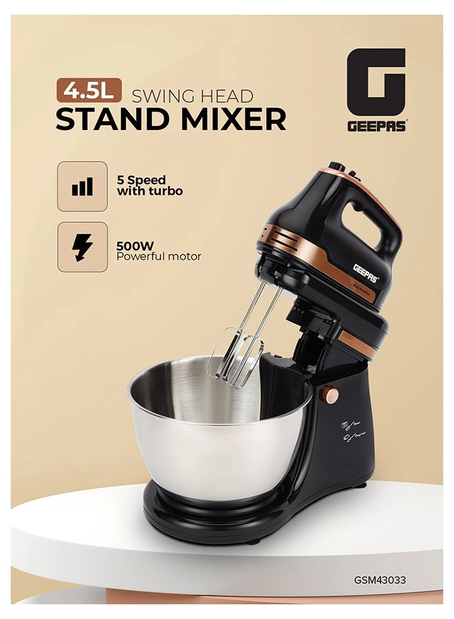 GEEPAS GSM43033 - 4.5 L 500 W