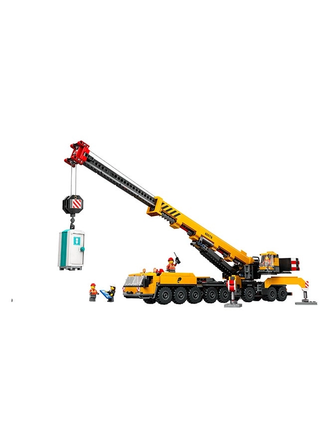 City Mobile Construction Crane - 4 Minifigures Long Extendable Boom