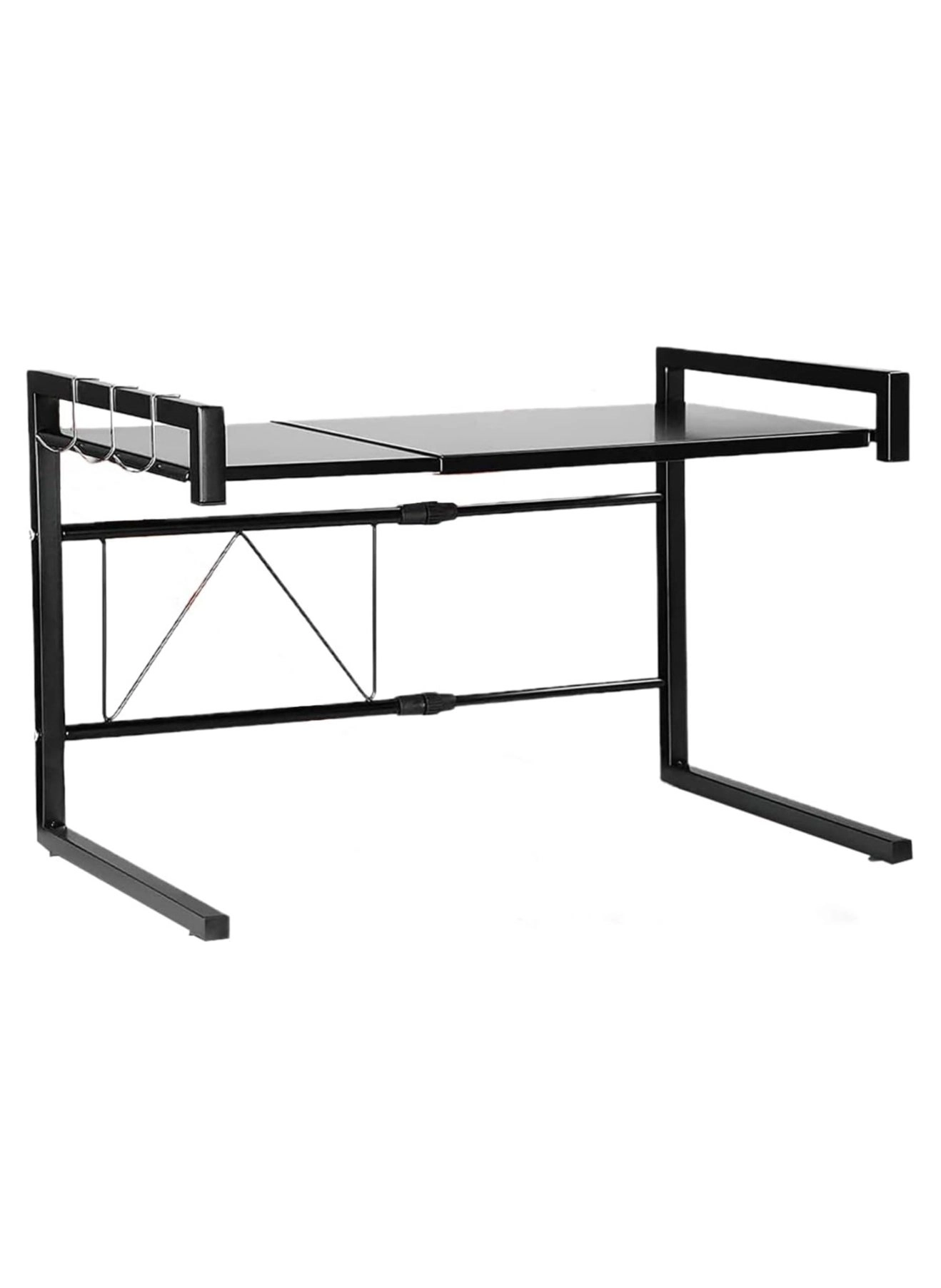 Microwave Rack - 2 Shelf Up to 25kg Black