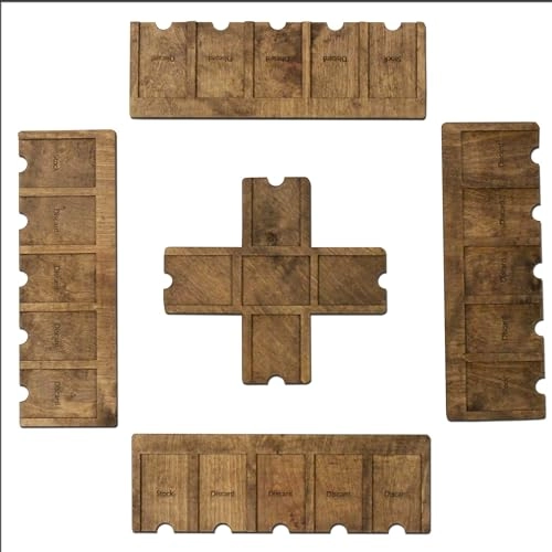 Player Tray - 4 Player Trays Personalized + Center Console