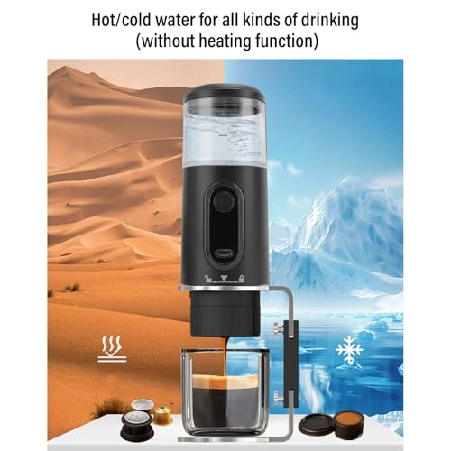 Portable Electric Espresso Machine - K capsules ground coffee