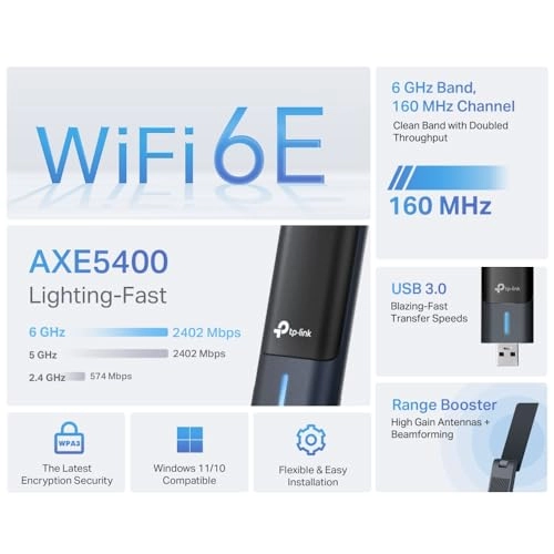 Archer TXE70UH - Wi-Fi 6E USB 3.0