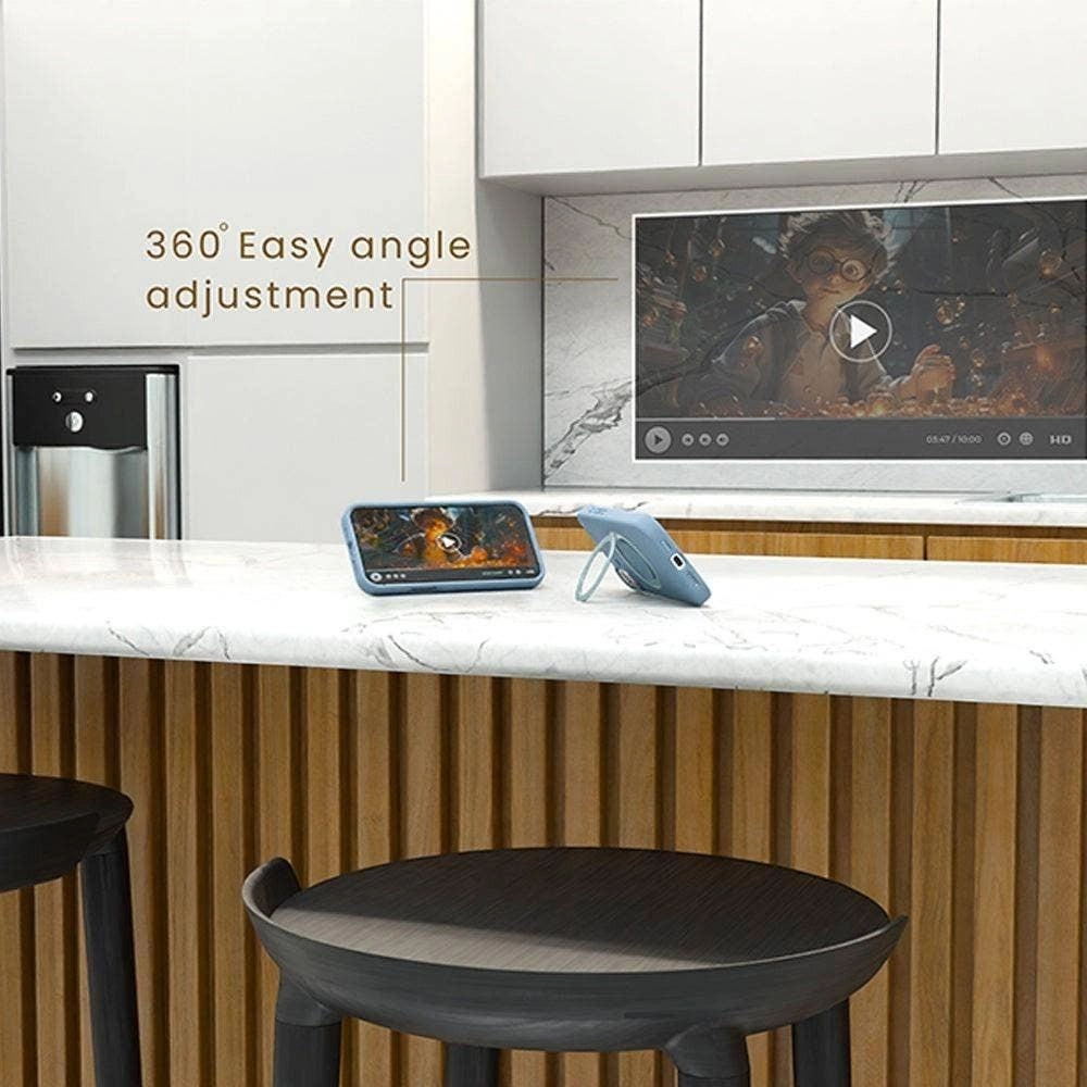 360 Rotating Liquid Silicone Case with MagSafe for iPhone 16 Plus