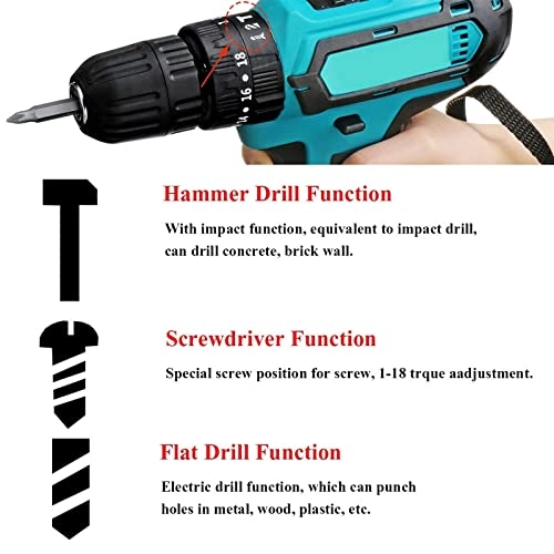 32V Cordless Drill - 6000mAh
