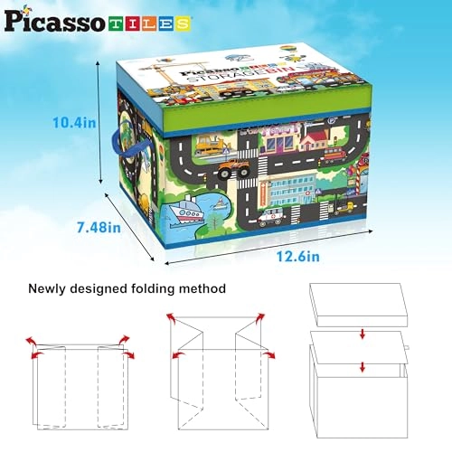 Magnet Tile Toy Organizer - Plastic