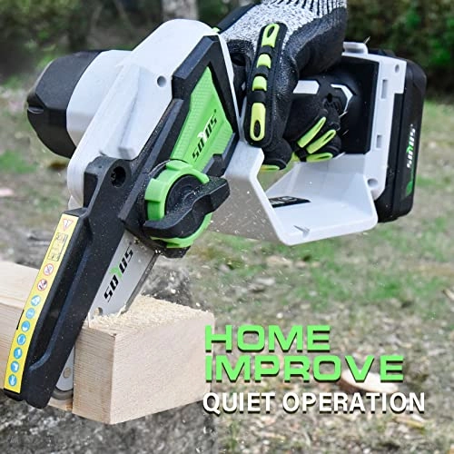 Mini Chainsaw Cordless - 5 Inch Battery Powered