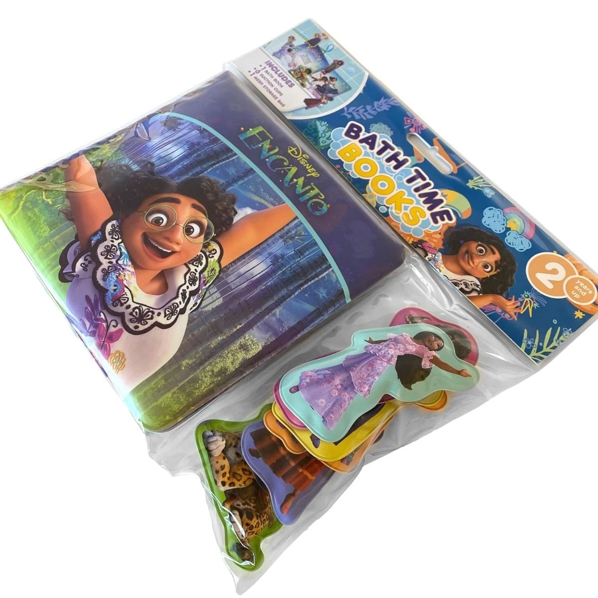Disney Encanto Bath Time Books - Waterproof 6 Suction Cup Figures