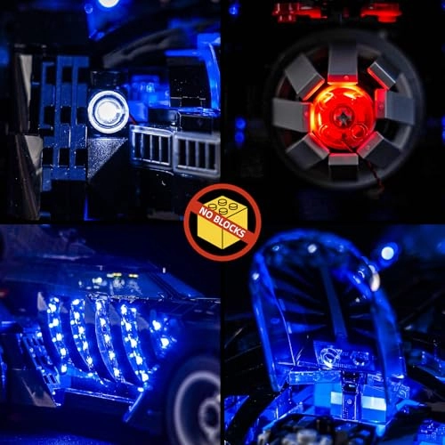 LED Light Set - Compatible with Lego 76304 Touch Dimmer Switch USB and battery