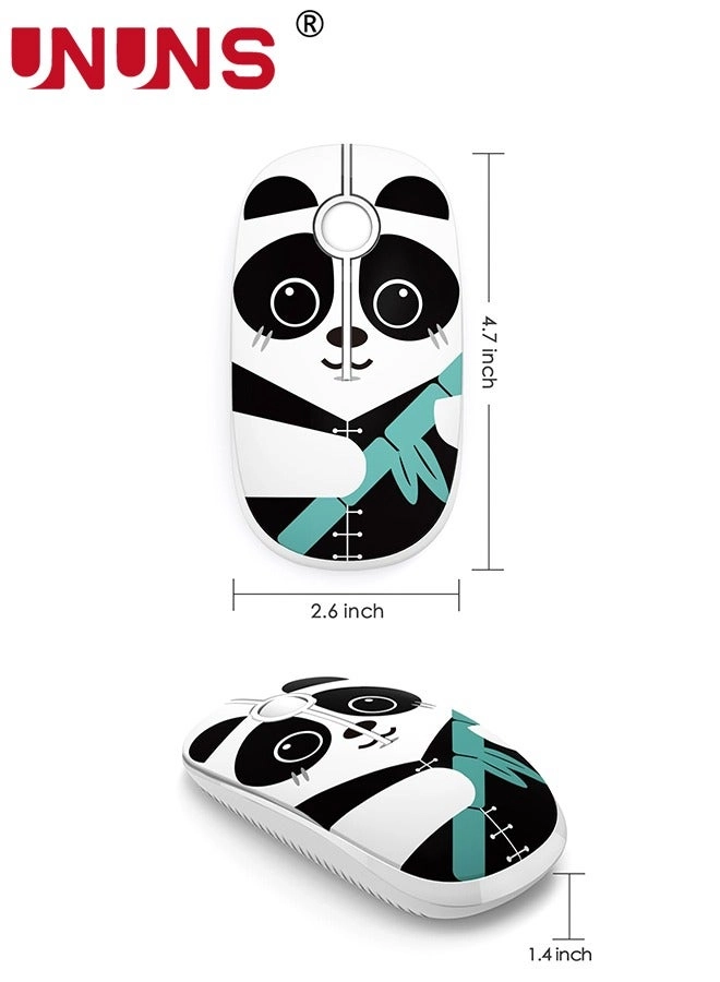 Cute Cartoon Pattern Slim Mouse - Wireless