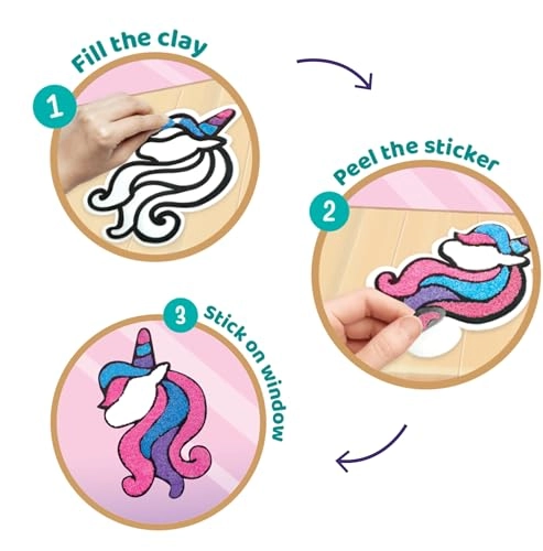 Clay Stickers - 3+ years 4 pcs